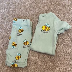 Bee Happy Tee Shirt & Biker Shorts